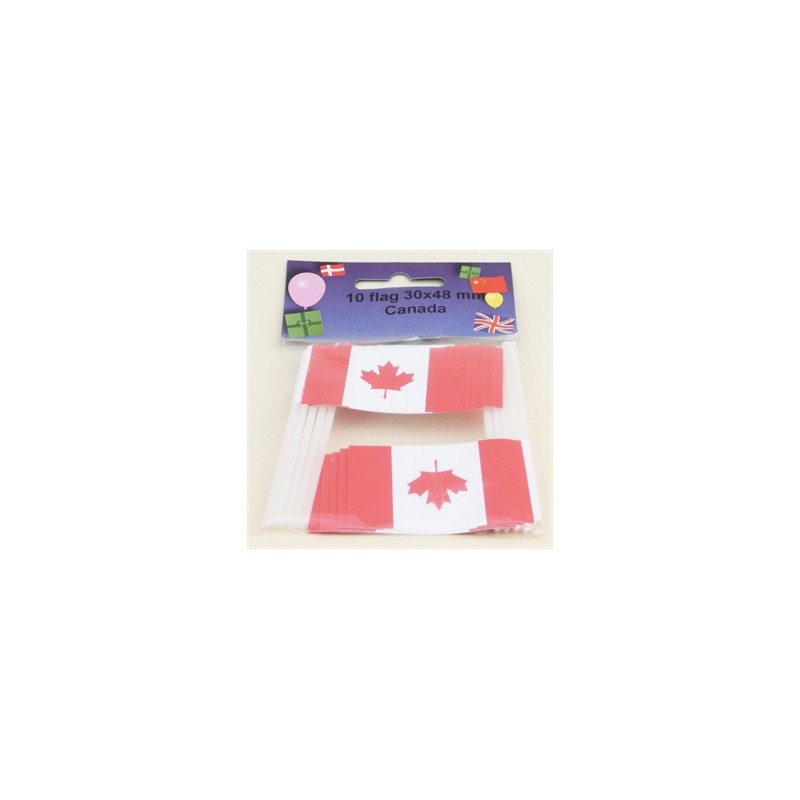 Cake Flags - Canada (pack of 10)