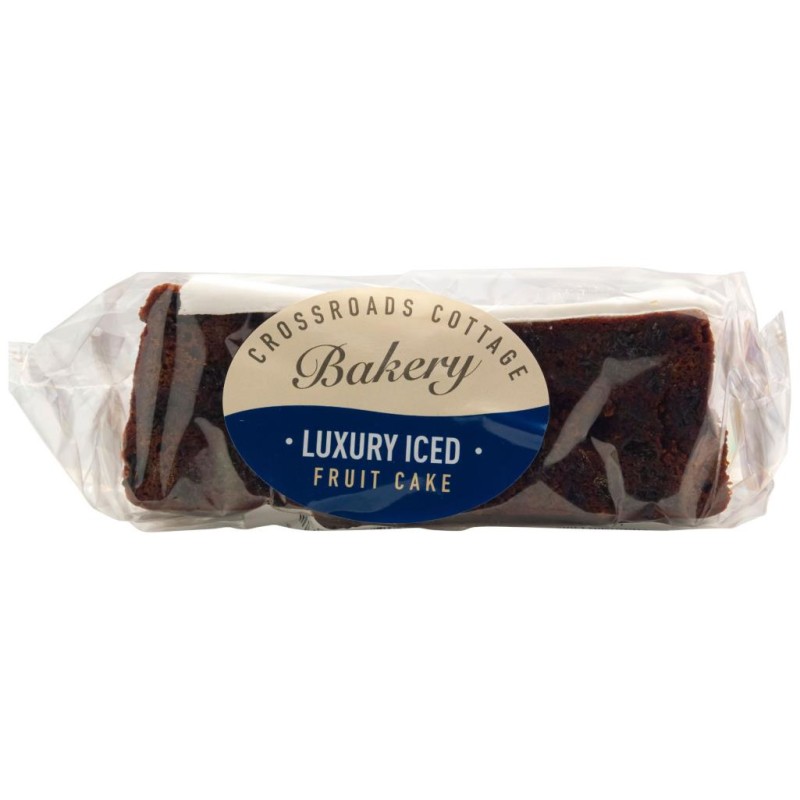 Crossroads Cottage - Top Iced Rich Fruit Cake Slab (ca.400g)