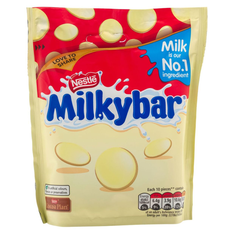 Nestlé - Milkybar White Chocolate Buttons Pouch (85g)