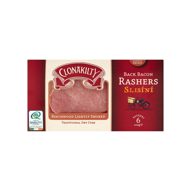 Clonakilty -Dry Cured Lightly Smoked Back Bacon (200g)