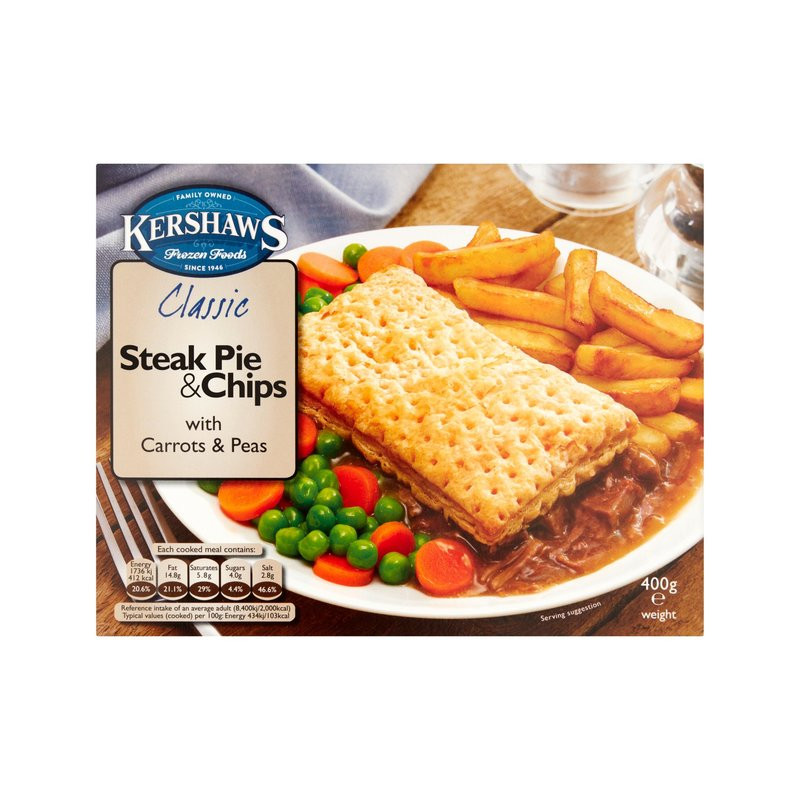 Kershaw - Steak Pie & Chips (400g)