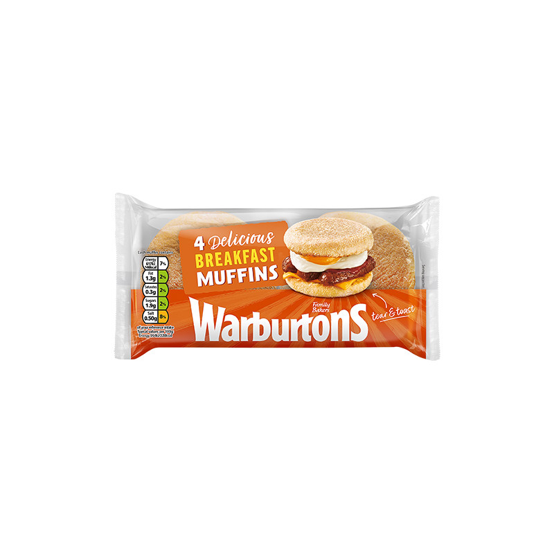 Warburtons - Breakfast Muffins (4/284g)