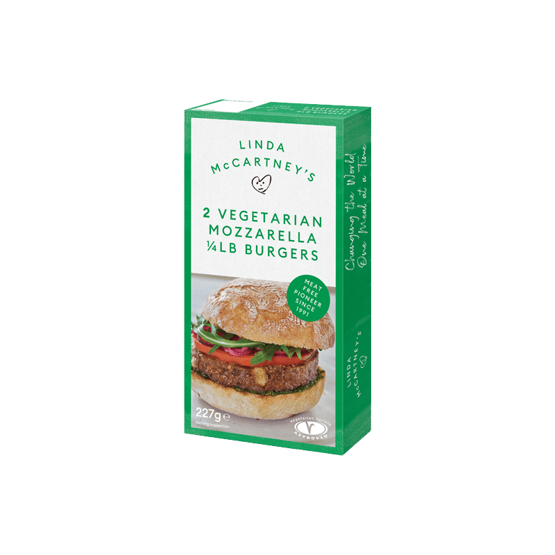 Lind McCartney - Mozzarella 1/4lb Burgers (2/227g)