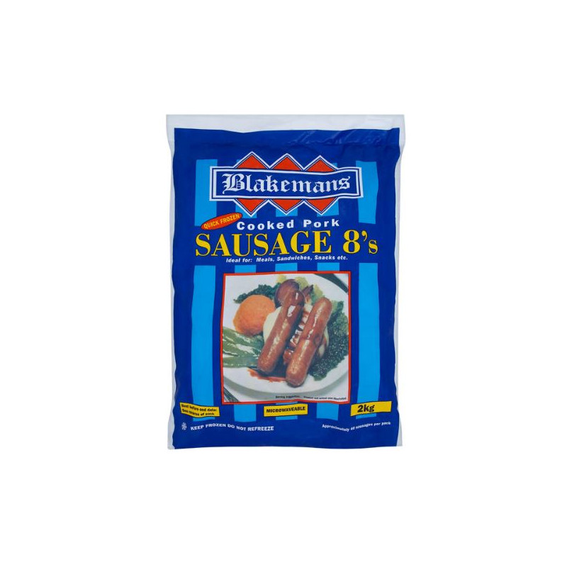 Blakeman's Cooked Pork Sausages (40 / 2kg)