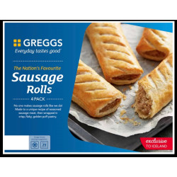 Greggs - Sausage Rolls (4 /...
