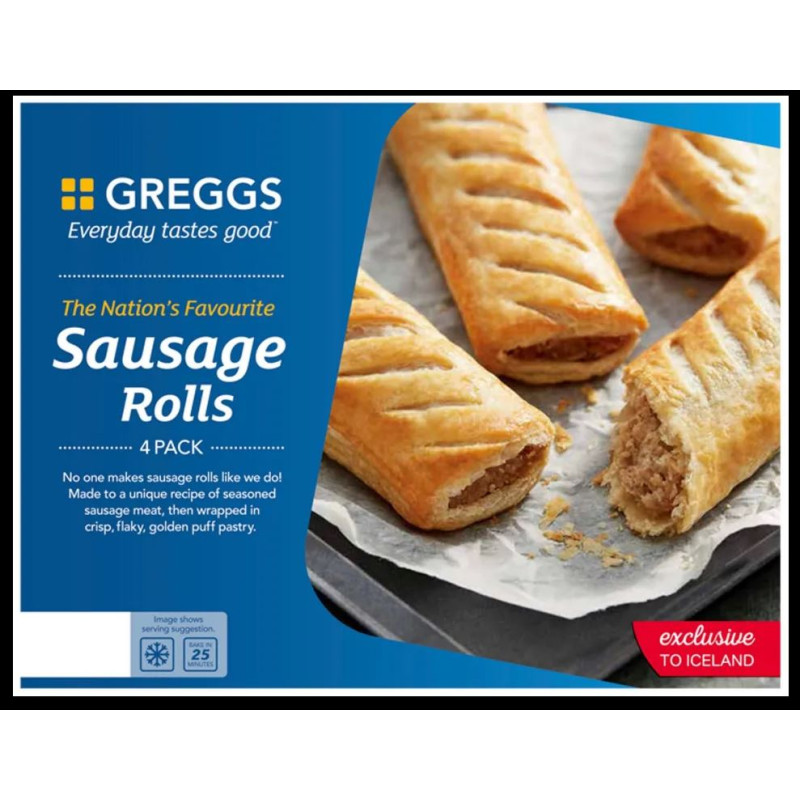 Greggs - Sausage Rolls (4 / 427g)