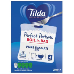 Tilda Boil in Bag Basmati Rice (4 x 1 portion/250g)