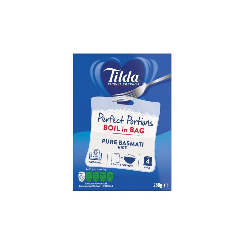 Tilda Boil in Bag Basmati Rice (4 x 1 portion/250g)