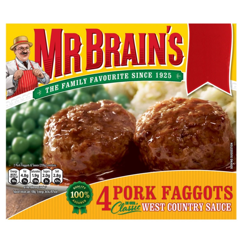 Mr Brains Pork Faggots (4 / 439g)